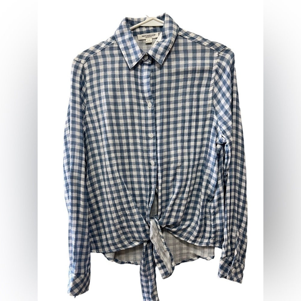 Beach lunch lounge NWT top Gingham